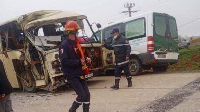 56 جريح في حادث الاصطدام بين حافلتين للنقل المدرسي بالمدية